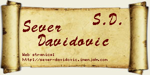 Sever Davidović vizit kartica